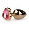 EasyToys Anal Collection Plug bijou Or en coeur - Small 6.3 x 2.6 cm